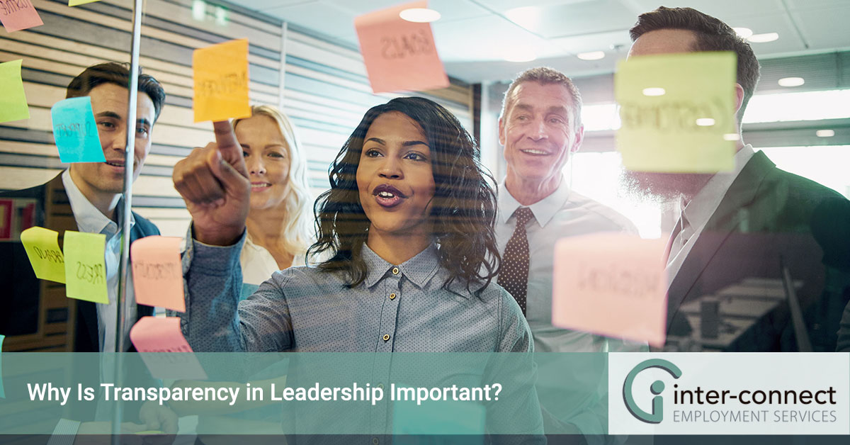 Why is transparency in leadership important?